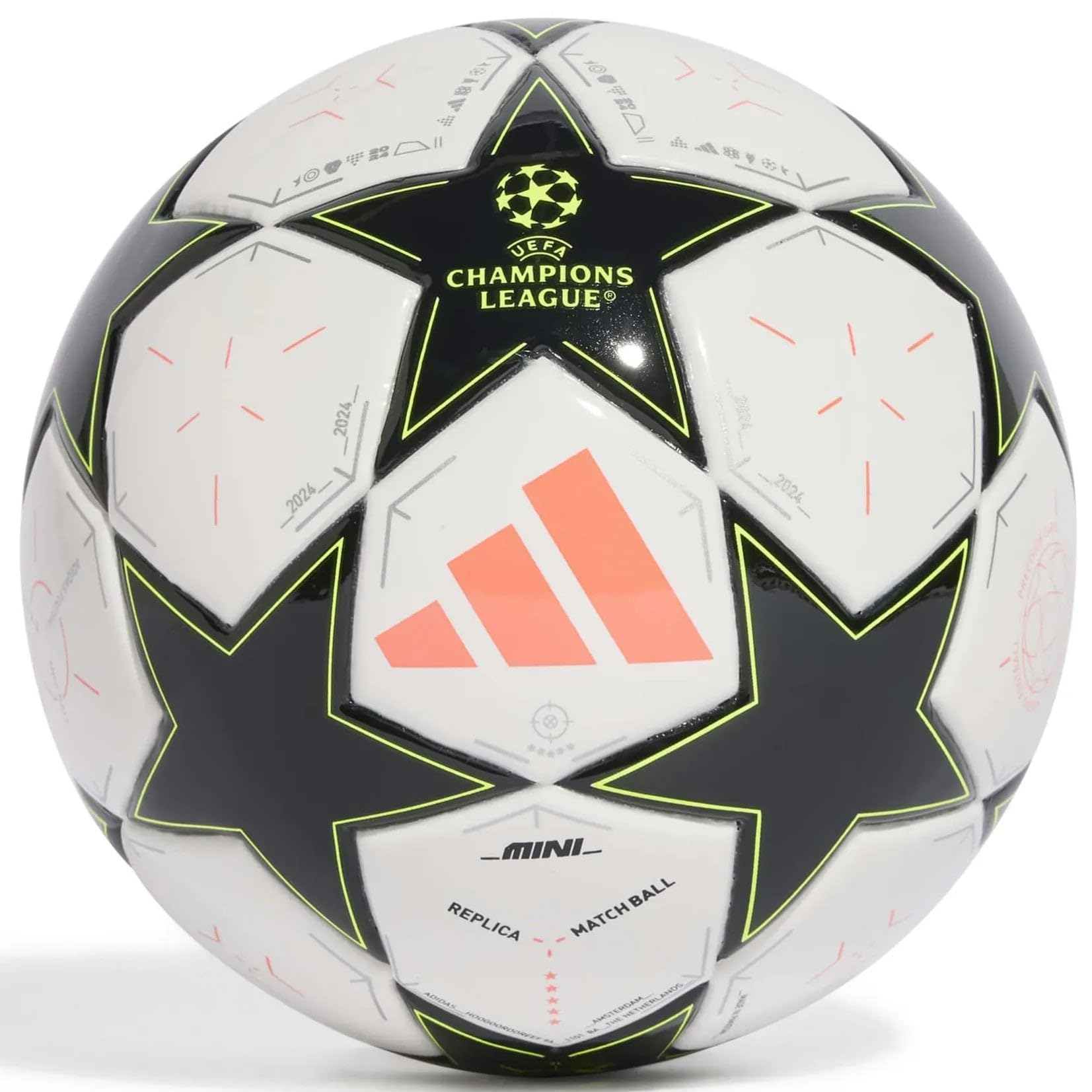 adidas Unisex-Adult UCL Mini Soccer Ball, White/Black/Platin